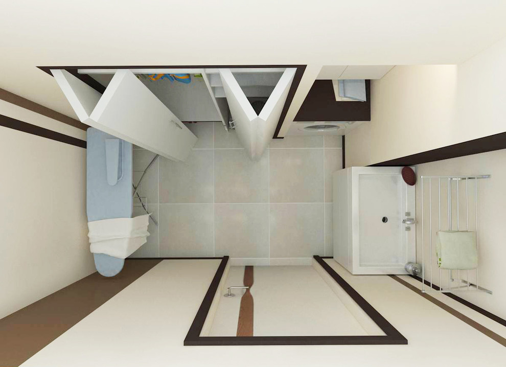 Фрагмент квартиры для холостяка в стиле минимализм