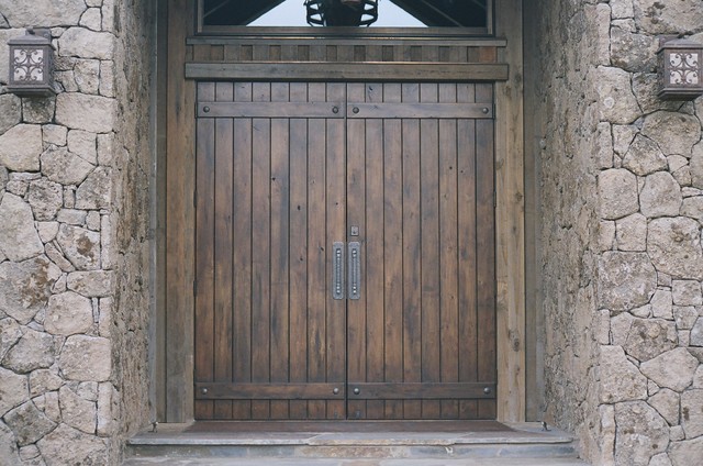 Entry custom doors rustic-entry