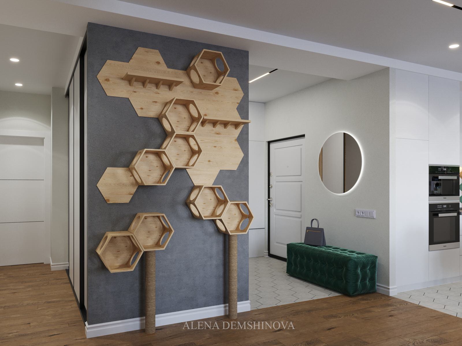 Квартира для молодой пары и их котиков