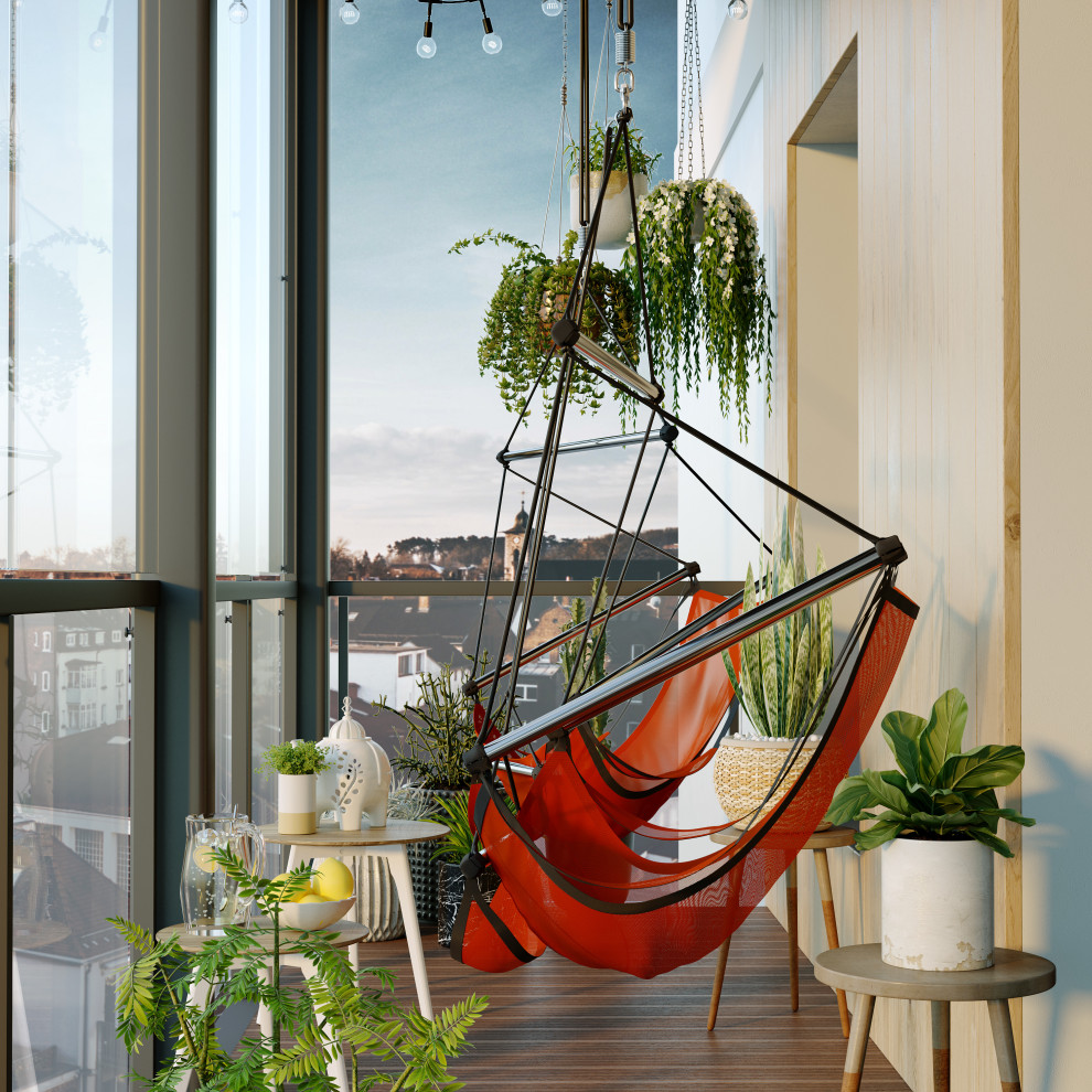 Kleiner Moderner Balkon in München