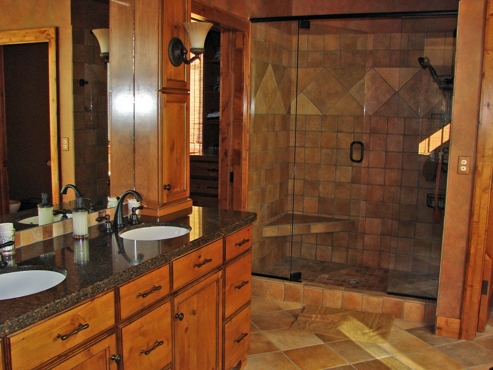 Example of a mountain style bathroom design in Minneapolis