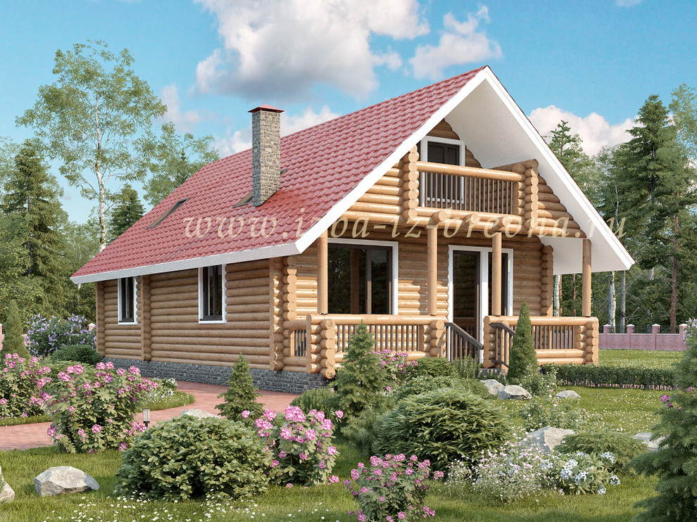 Проекты домов из оцилиндрованного бревна и профилированного бруса
