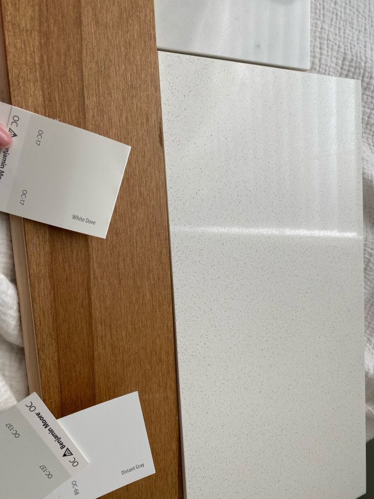 White Dove kitchen what color quartz counter?