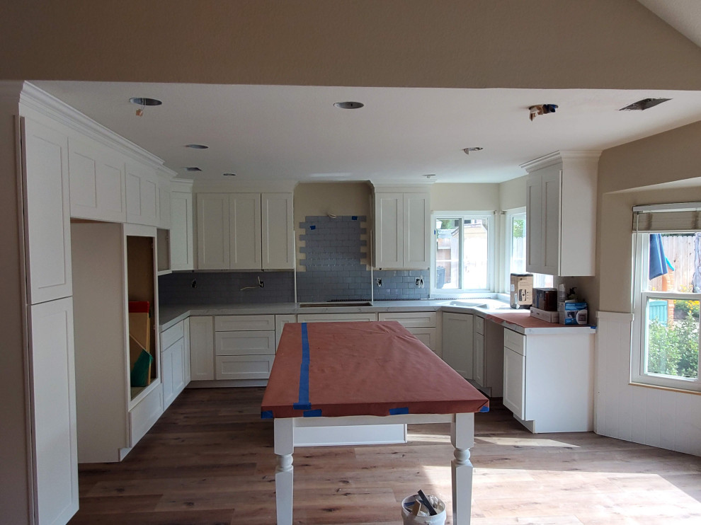 White Modern Kitchen Install