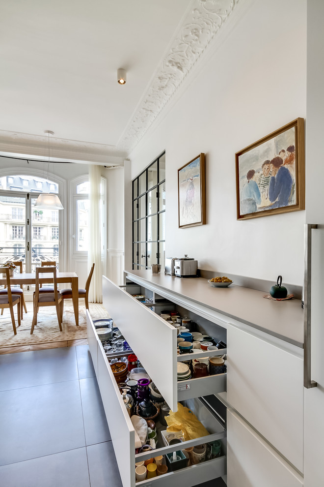 Inspiration pour une cuisine design.