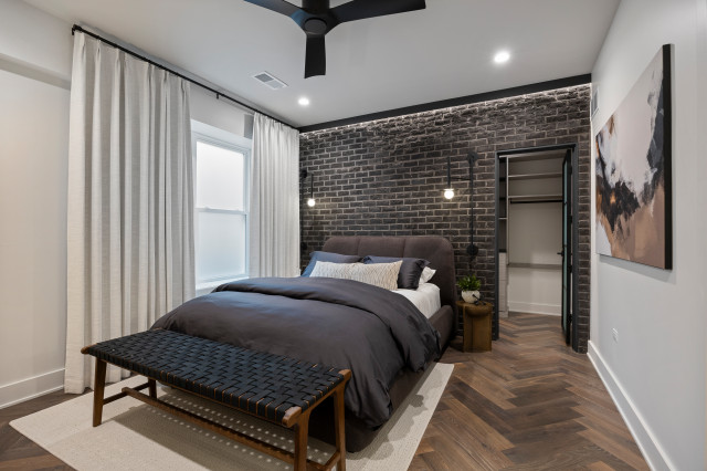 End Unit - Modern Luxury Rowhome | Heritage Place Naperville, IL contemporary-bedroom