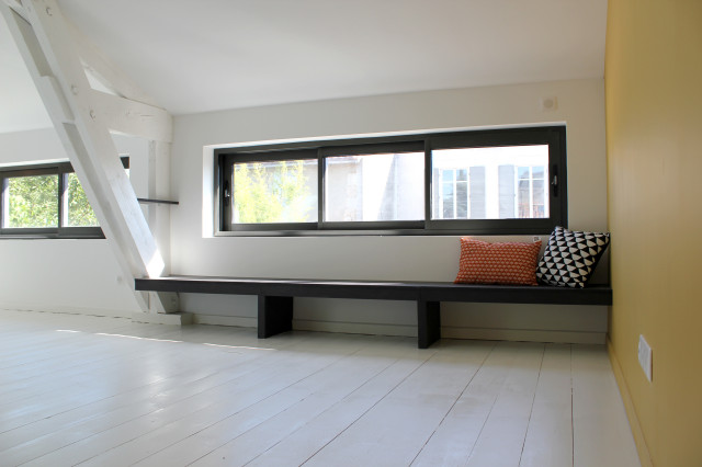 Studio : salon minimalistisch-wohnbereich