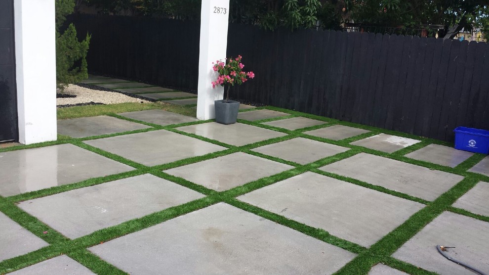 Concrete Pads Traditional Patio Miami by Monster Grass