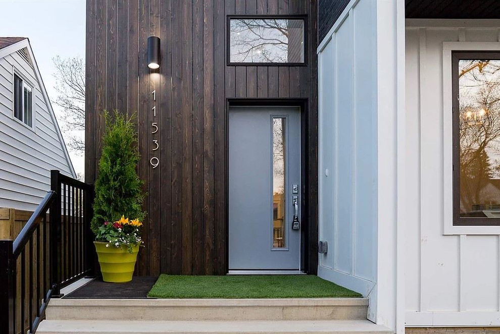 Home design - transitional home design idea in Edmonton