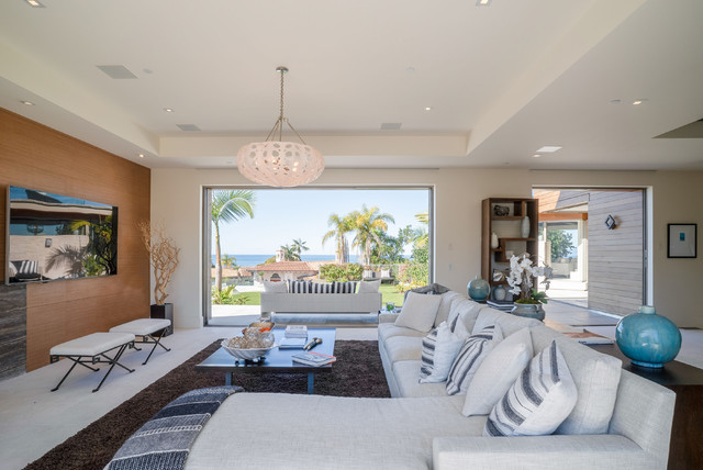 Modern Manhattan Beach maritim-wohnzimmer