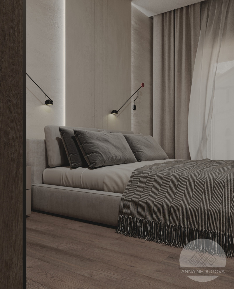 Дизайн проект загородного дома, д. Жаворонки, Московская область.