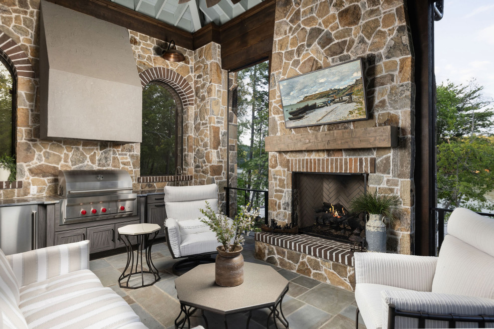 Luxe Lake Lodge - Beach Style - Deck - Other - by Gabriel Builders Inc ...
