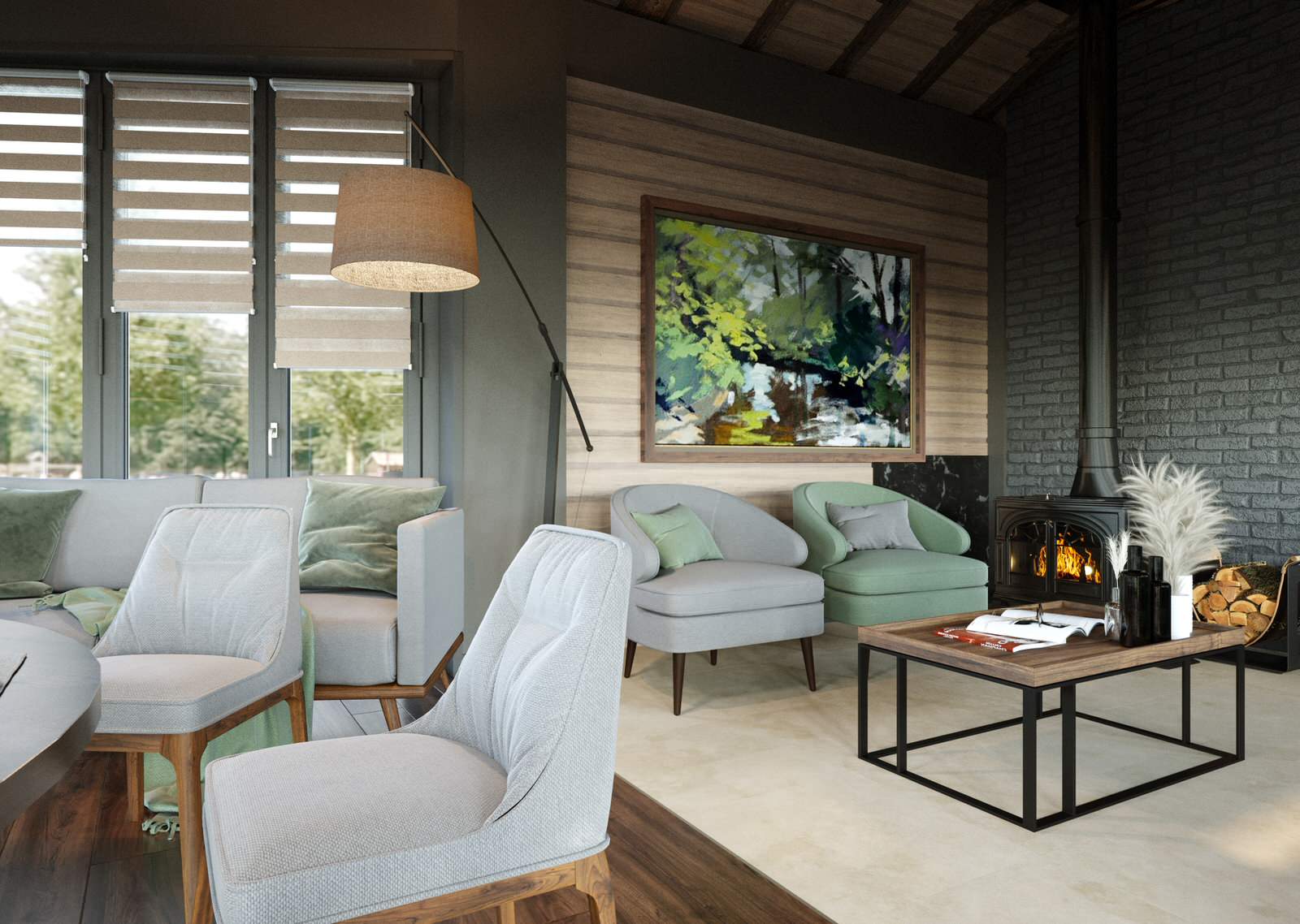 Гостиная в гостевом доме