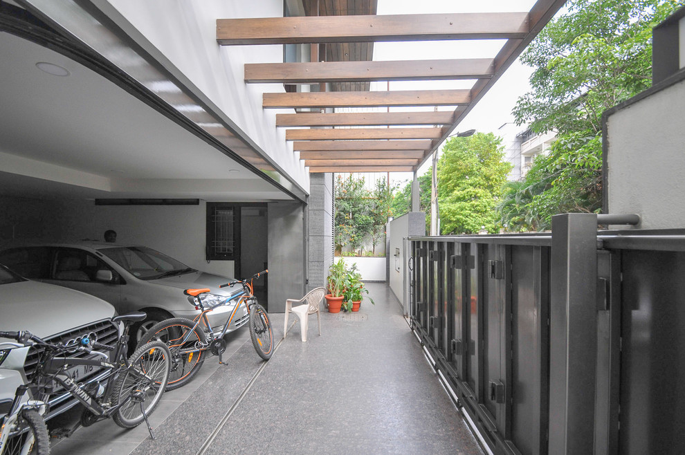 Design ideas for a garage in Bengaluru.