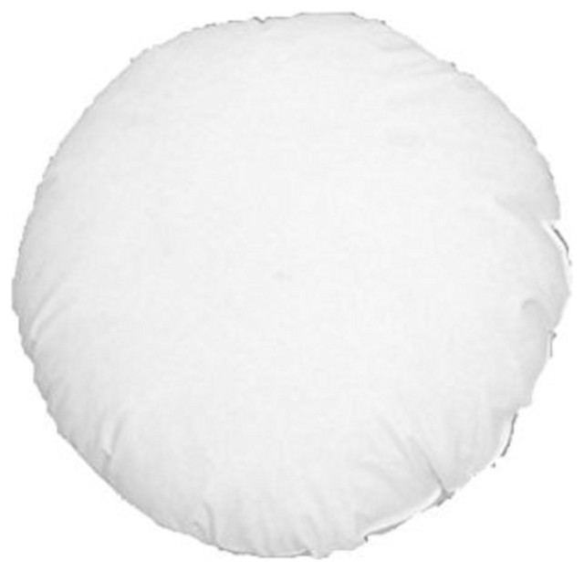 Round Pillow Form Insert Cotton Poly Fill Contemporary