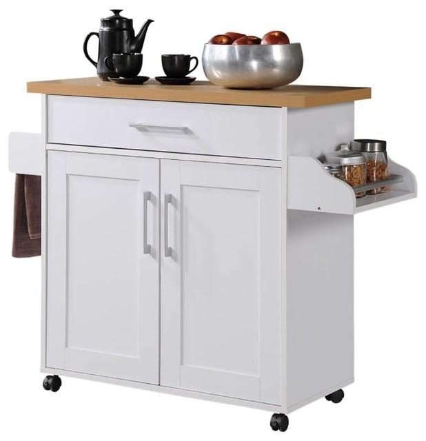 Microwave Cart Transitional Kitchen Islands And Kitchen Carts by