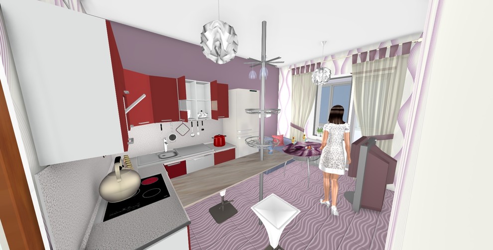 Экспресс 3D дизайн  1 кв.ры в ЖК Триумф Парк