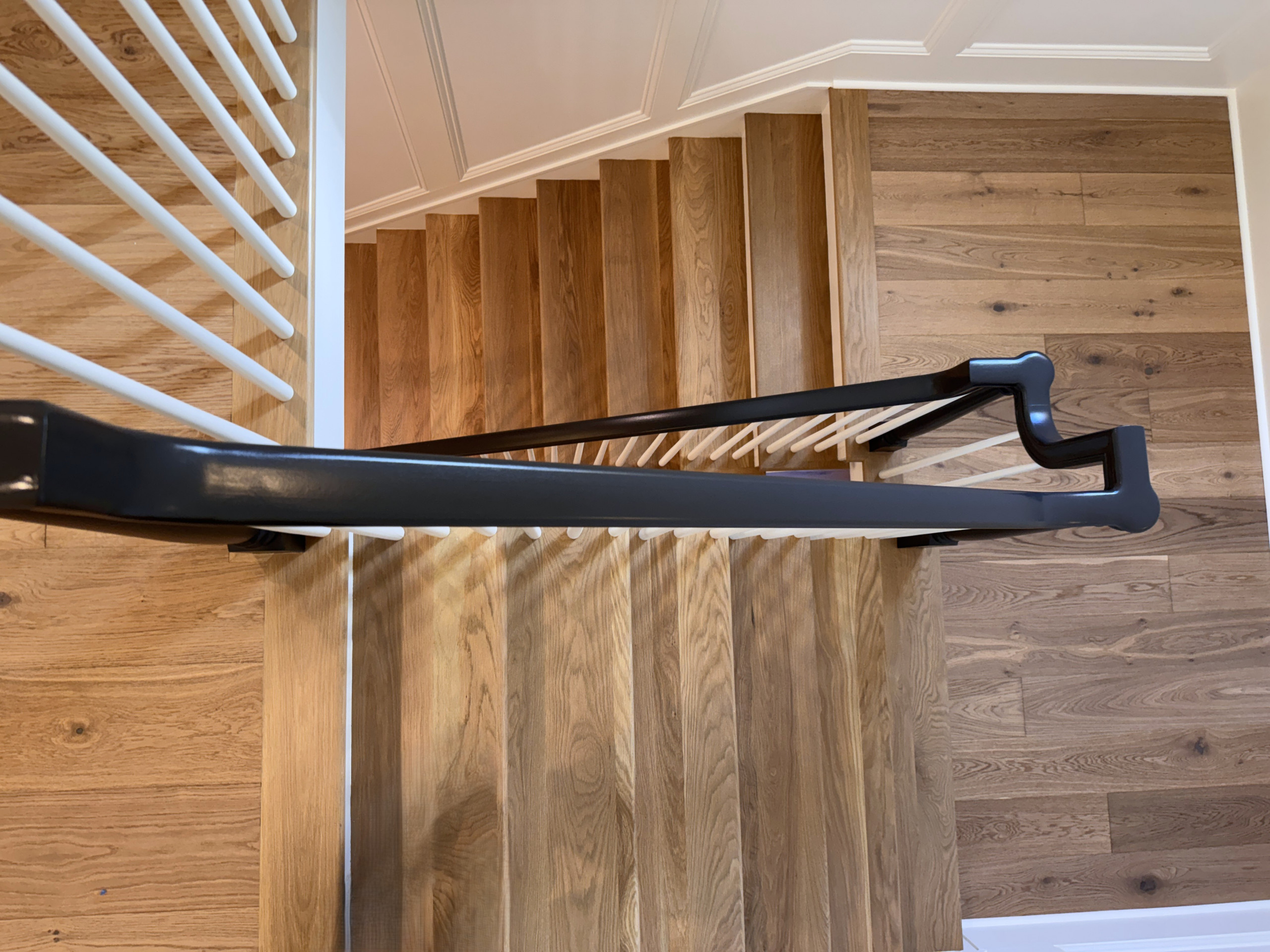Project #160 | Traditional Box Stair with Gooseneck Handrail