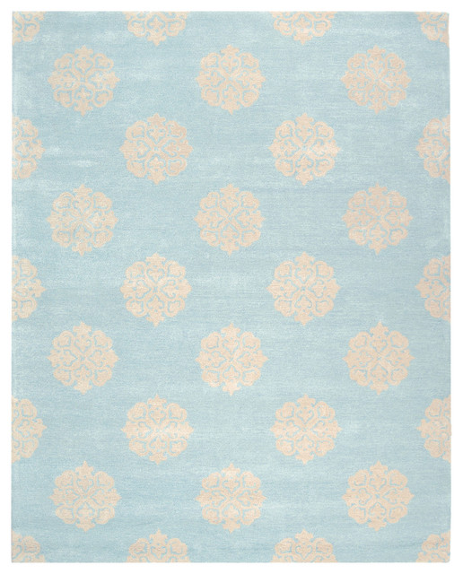 Caroline Handtufted Blue Area Rug, 182x274 cm