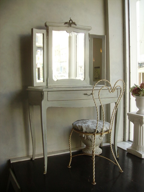 Hand Painted Distressed Shabby Chic Vintage Vanities by My Paris Apartment