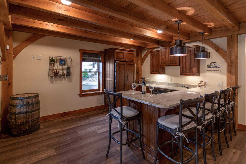 Mountain style home design photo in Columbus
