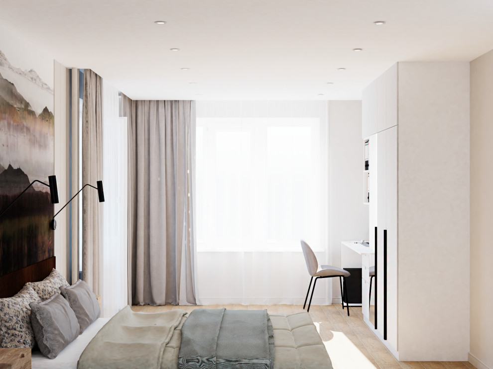 Дизайн спальни в стиле современного минимализма