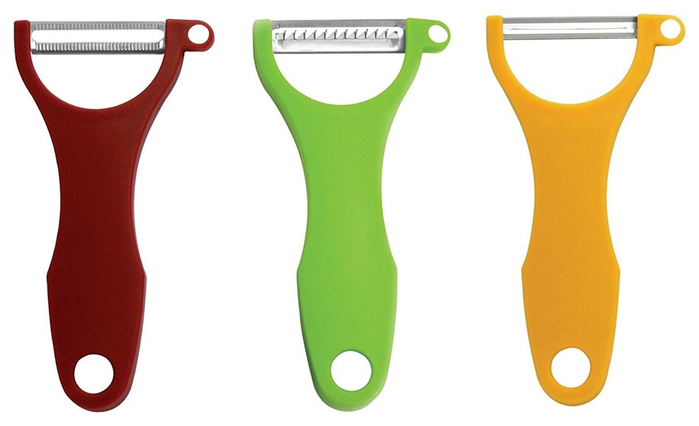 Swissmar Peeler Set, Stainless Steel, 3Piece, Spice Contemporary