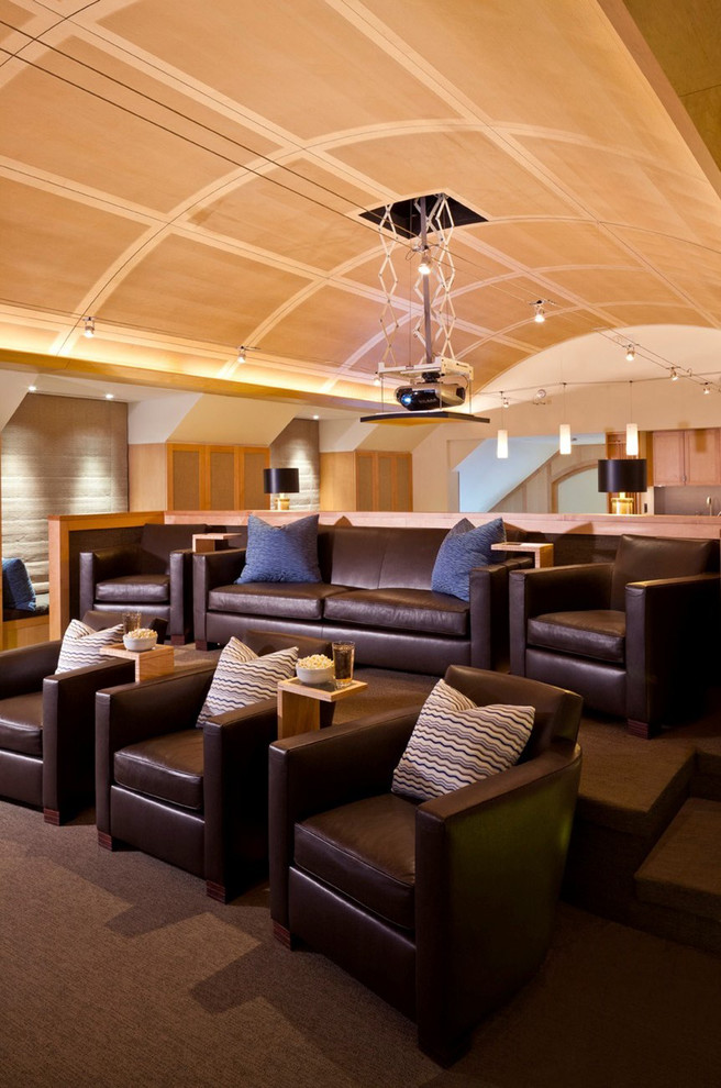 Sea Glass - Contemporary - Home Theater - Boston - by SV Design