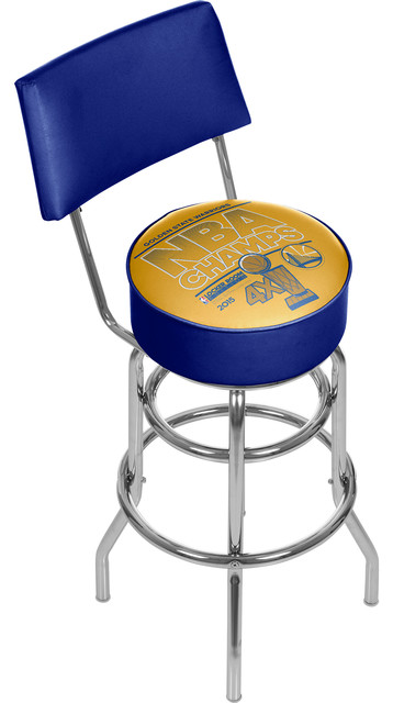2015 NBA Champs Golden State Warrior Swivel Bar Stool With Back