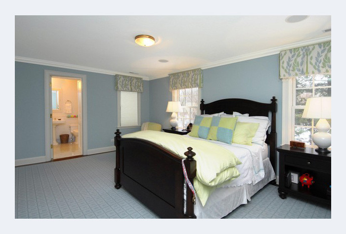 Inspiration for a transitional bedroom remodel in Miami