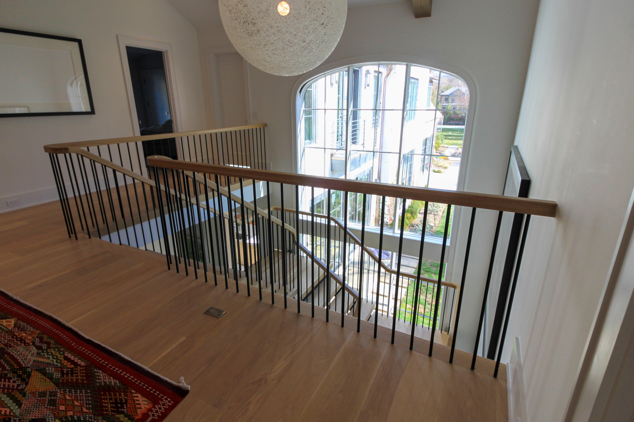 96_Dramatic cantilevered no-riser staircase, Bethesda, MD 20814