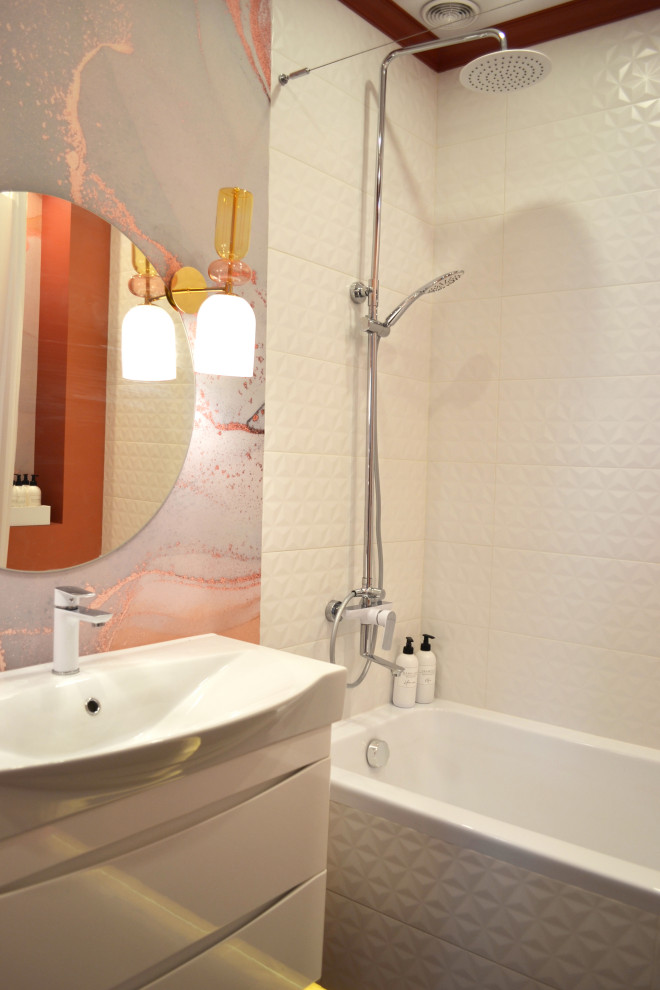 Пальмы в снегу ванна