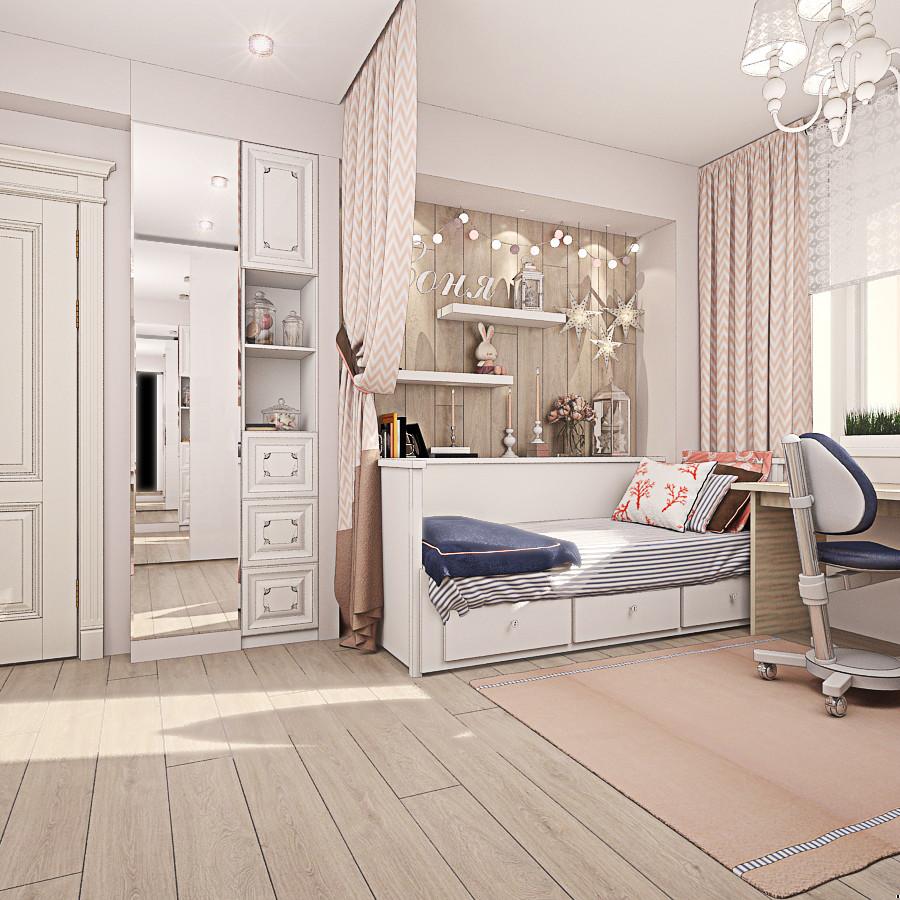 Классический интерьер для семьи из 4х человек