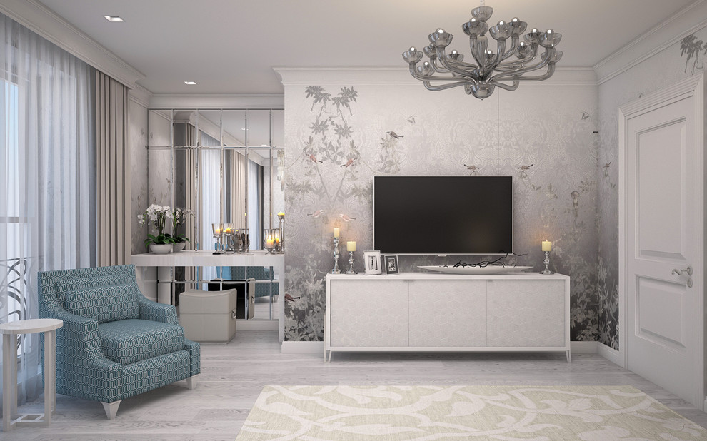 Двухуровневая квартира. Современный АР Деко