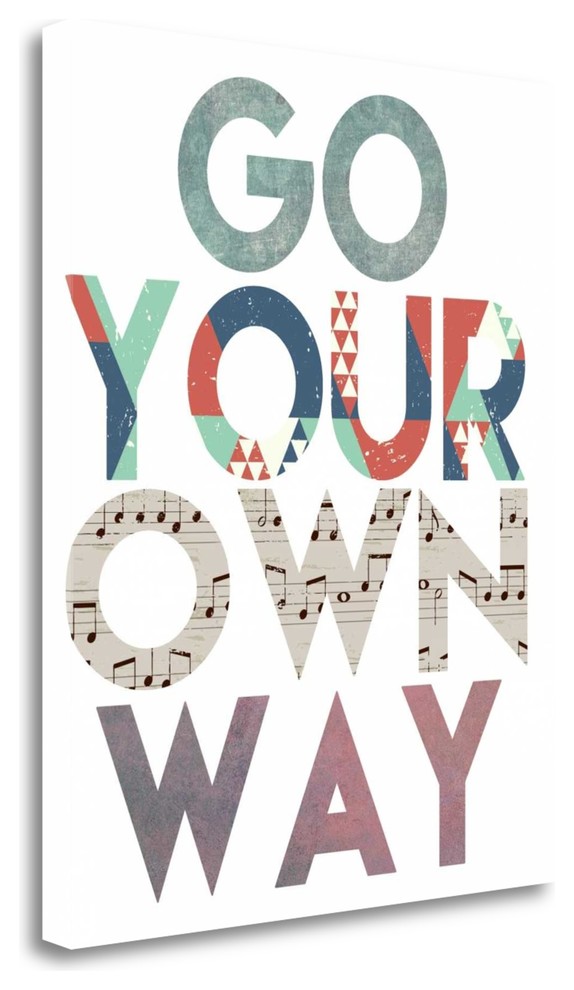 Go Your Own Way By Tara Moss Ready To Hang Giclee Print On Gallery Wrap Canvas Contemporary Prints And Posters By Tangletown Fine Art