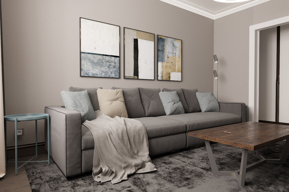 Современный интерьер с элементами лофта в г.Оренбург