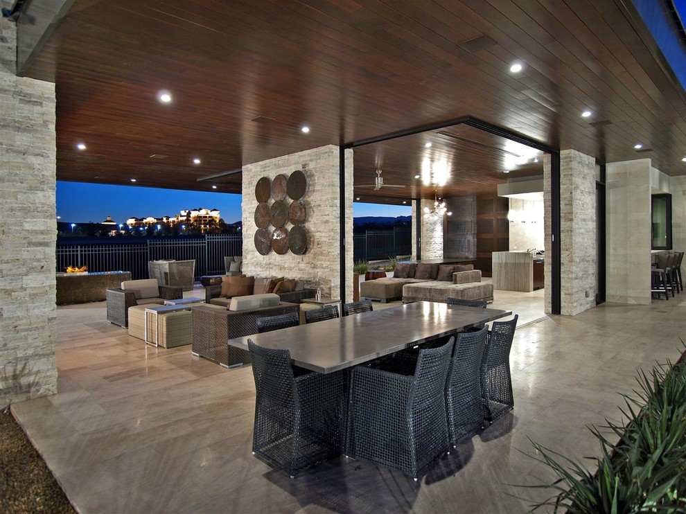 This is an example of a modern patio in Las Vegas.