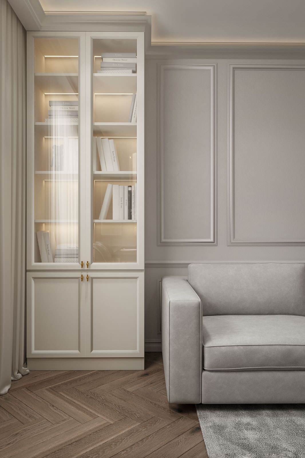 Кухня-гостиная в ЖК Лучи