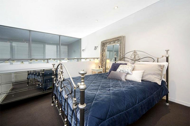 Rosebery loft eclectic-bedroom
