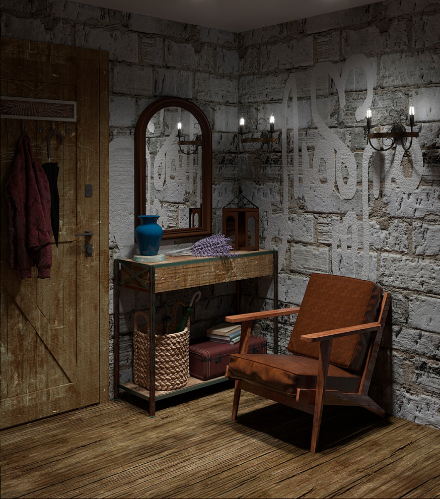 Прихожая с элементами лофта