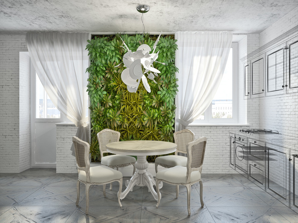 Проект кухни-столовой в квартире метро Чистые пруды