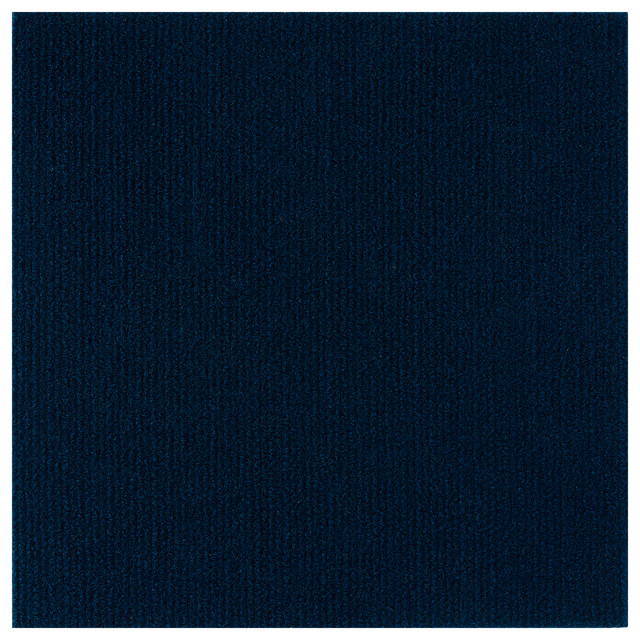 Nexus 12"x12" Self Adhesive Carpet Floor Tile, 12-Tile/12 sq. ft., Navy