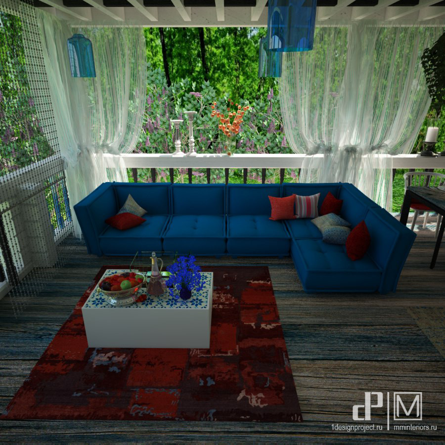 Терраса подмосковного дома