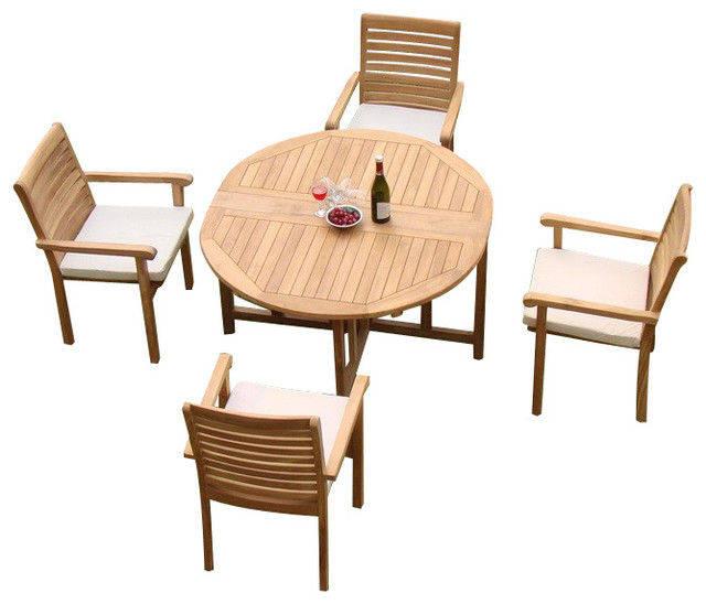 butterfly table and 4 chairs