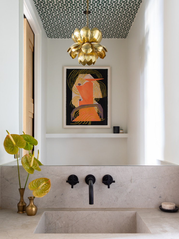 Modern Deco Hacienda - Powder Room - San Francisco - by Regan Baker ...