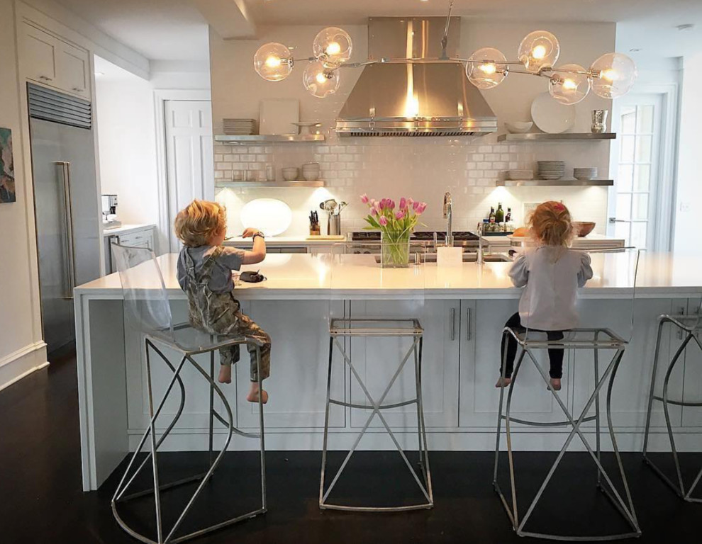 Example of a transitional kitchen design in Birmingham