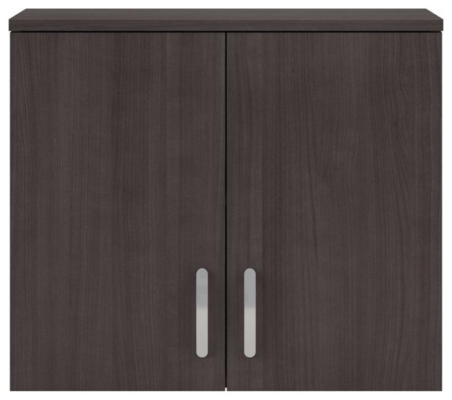 Universal Garage Wall Cabinet with Doors in Storm Gray - Engineered Wood