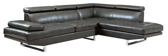Coaster Piper Sectional, Charcoal