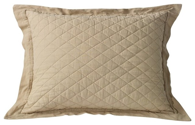 Diamond Quilted Pillow Shams Contemporary Pillowcases And
