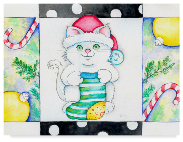 Valarie Wade 'Christmas Socks' Canvas Art, 32"x24"